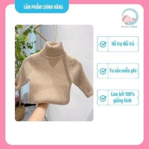 áo len cổ lọ ấm áp