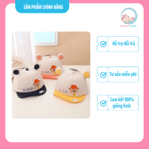 Mũ lưỡi trai tai gấucho bé yêu