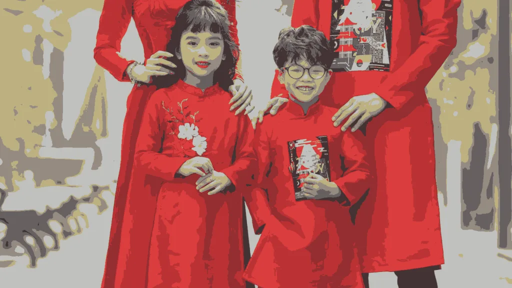Áo dài gia đình