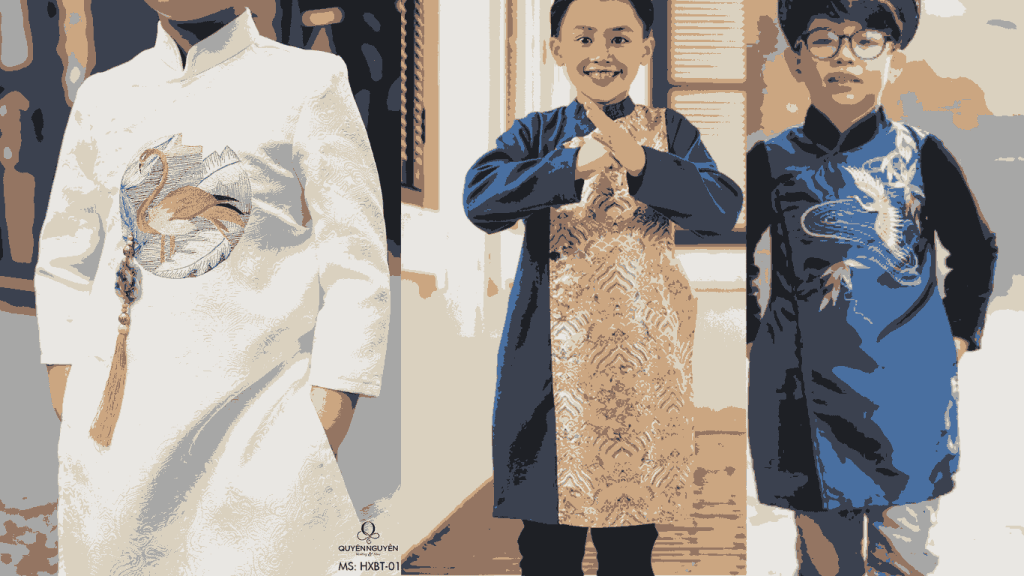 Các loại áo dài cho bé trai