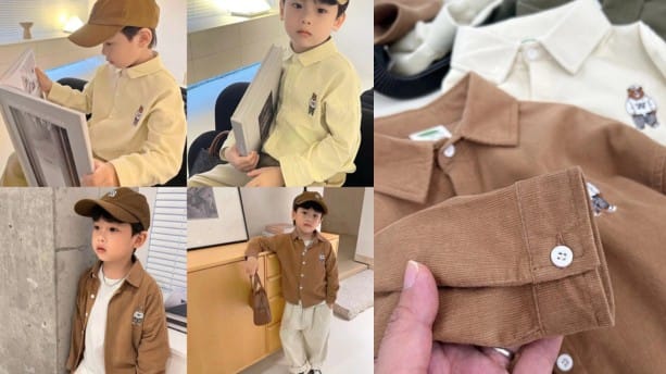 những mẫu áo sơ mi trẻ em nam hàn quốc 2